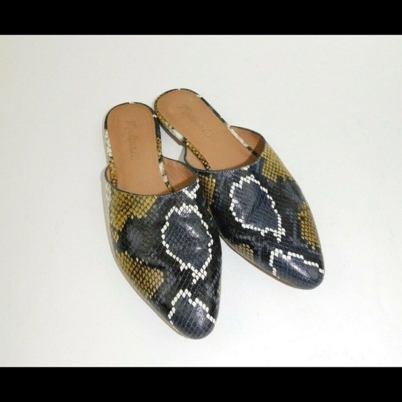 Madewell Remi Mule Spiced Cider Snake Print - Picture 5 of 7